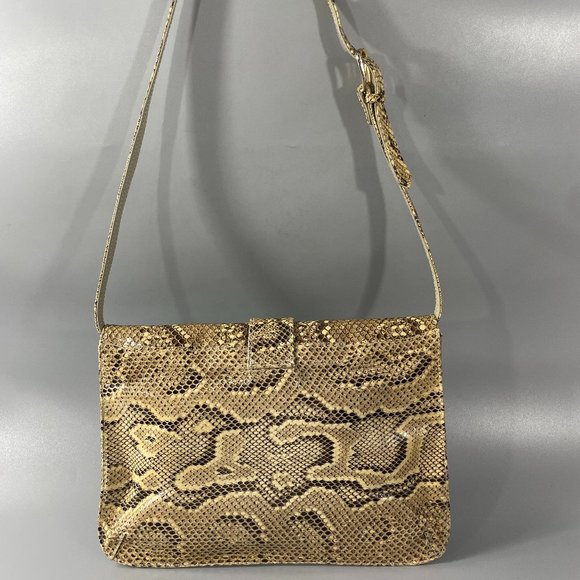Vintage Susan Gail Genuine Snakeskin Clutch/Shoulder Bag - Picture 4 of 14